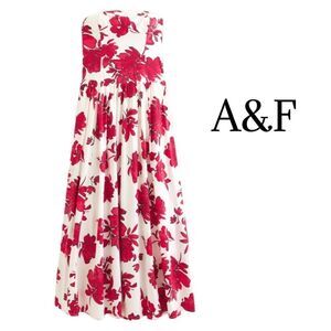 Abercrombie & Fitch Red Floral Dress